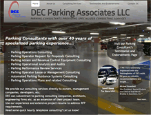 Tablet Screenshot of dec-parking.com